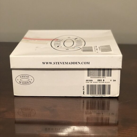 Steve Madden Caryssa Pump Black Suede Platform Heels - Picture 2 of 7